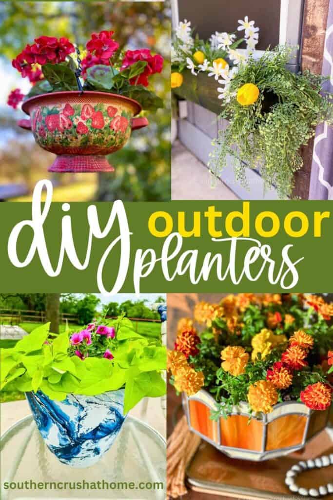 DIY Outdoor Planters PIN