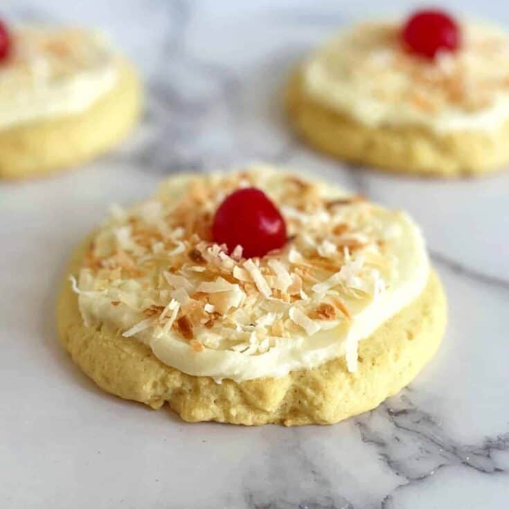 Image for Crumbl Copycat Pina Colada Cookies | EmilyFabulous