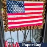 Paper Bag Patriotic Front Door Decor PIN