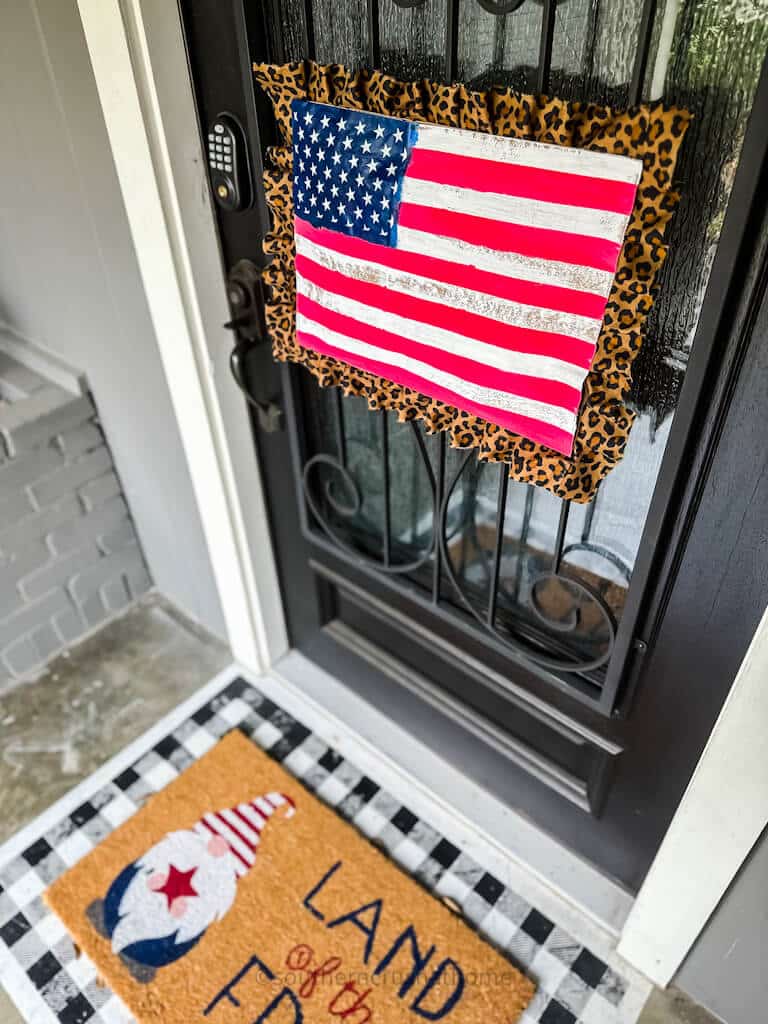 patriotic door decor