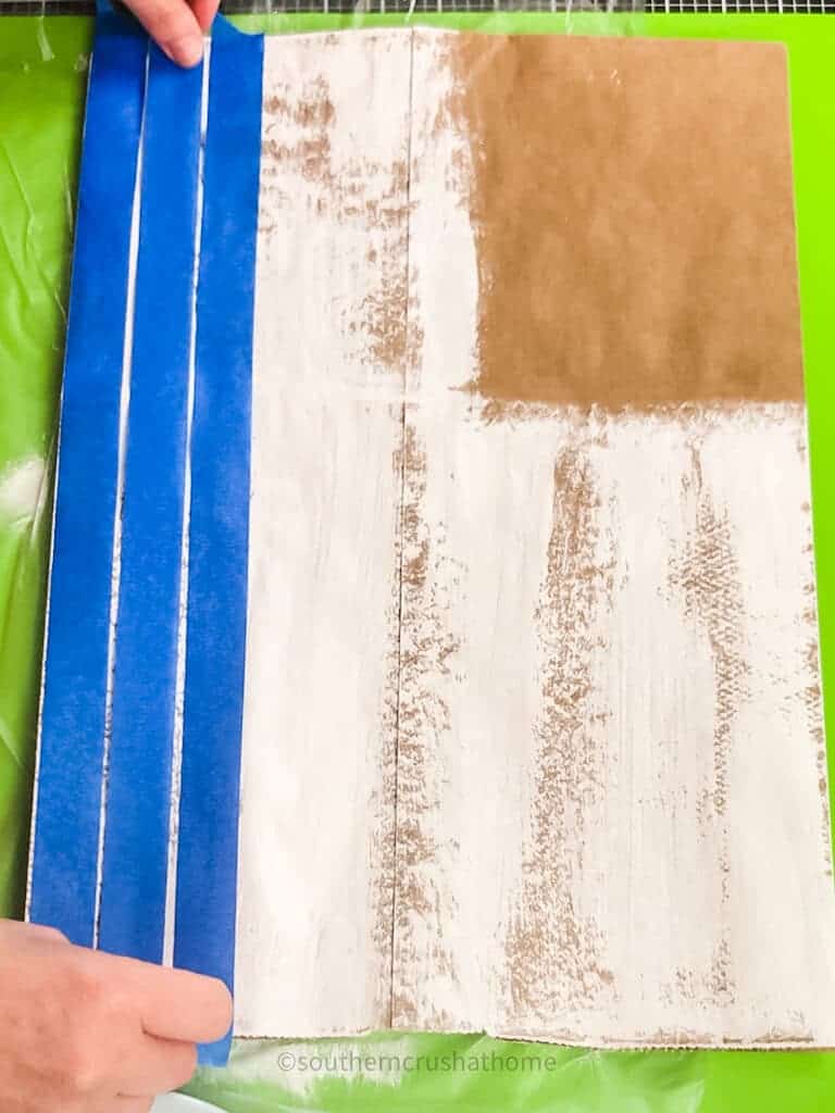 painting stripes using painters tap