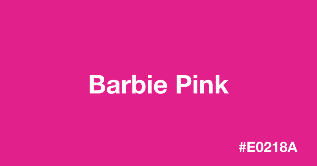 Barbie Pink Color Hex Code