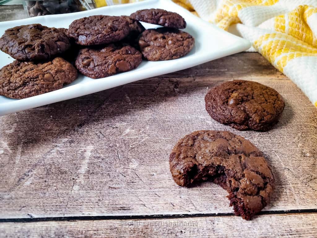 cooled Brownie Mix Cookies