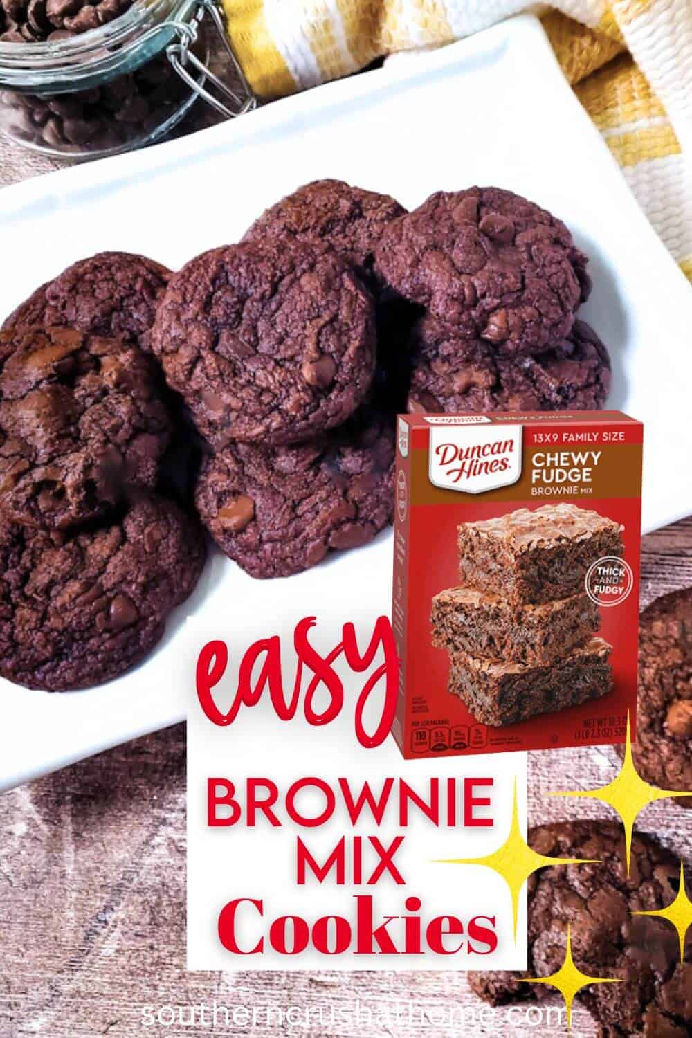 Brownie Mix Cookies PIN