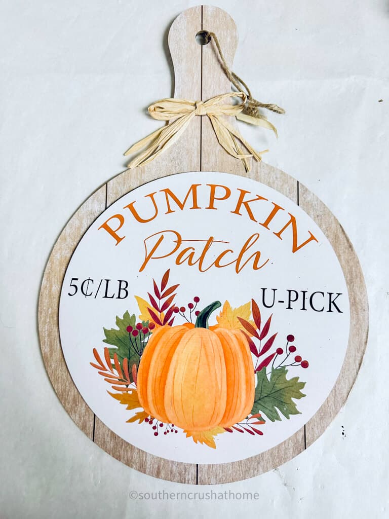 Dollar Tree Pumpkin patch sign