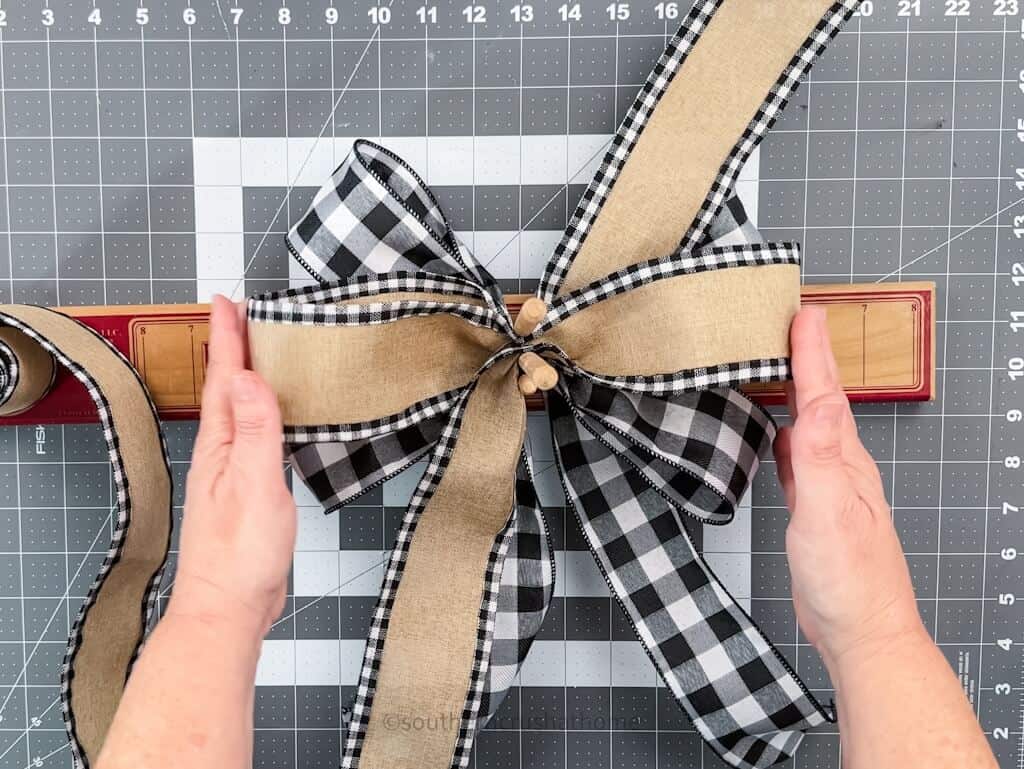 finished second layer of bow