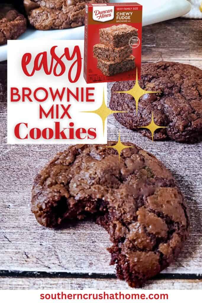 brownie mix cookies PIN