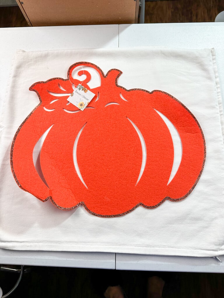 pumpkin template on pillow cover