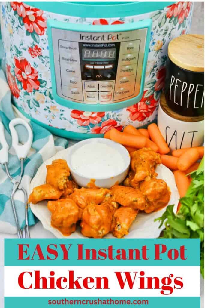 Easy to Make Game Day Instant Pot Chicken Wings with Buffalo Wild Wings Sauce