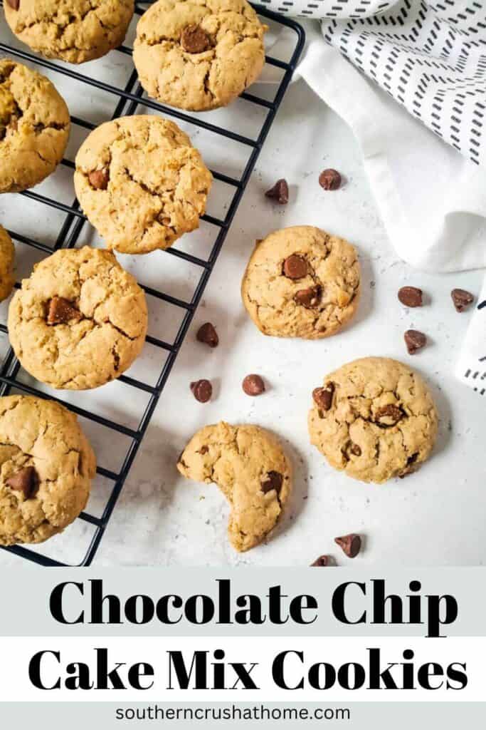 Cake Mix Chocolate Chip Cookies PIN 