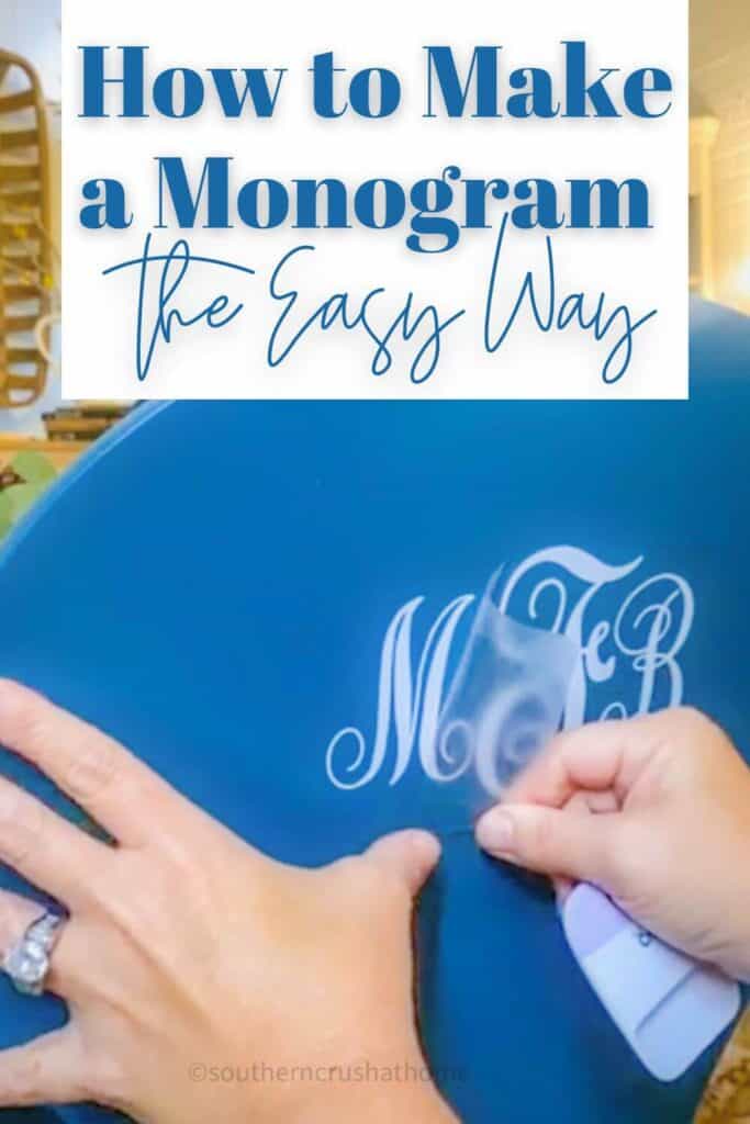How to Make Monogram Initials For Your Home Decor using Cricut Joy