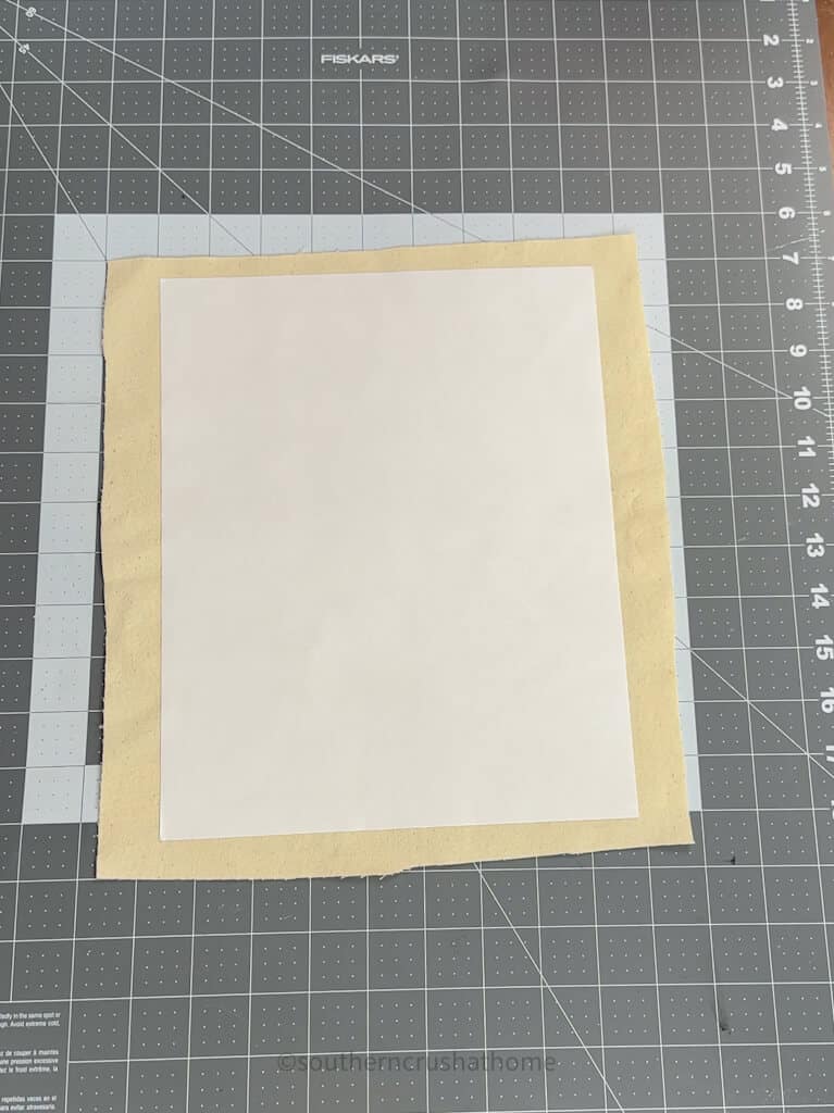 sticker paper on canvas