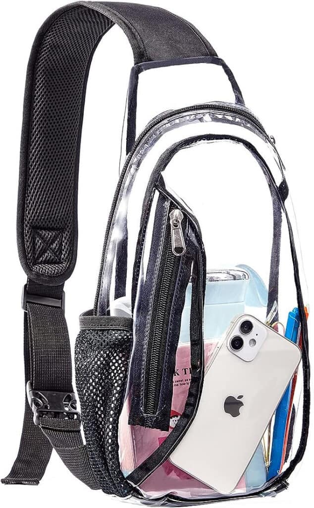 clear sling bag