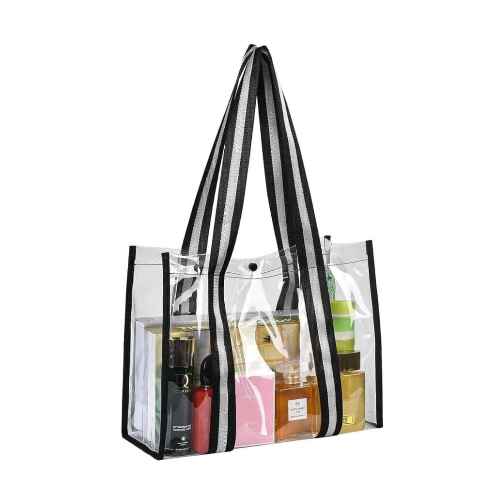 clear tote bag