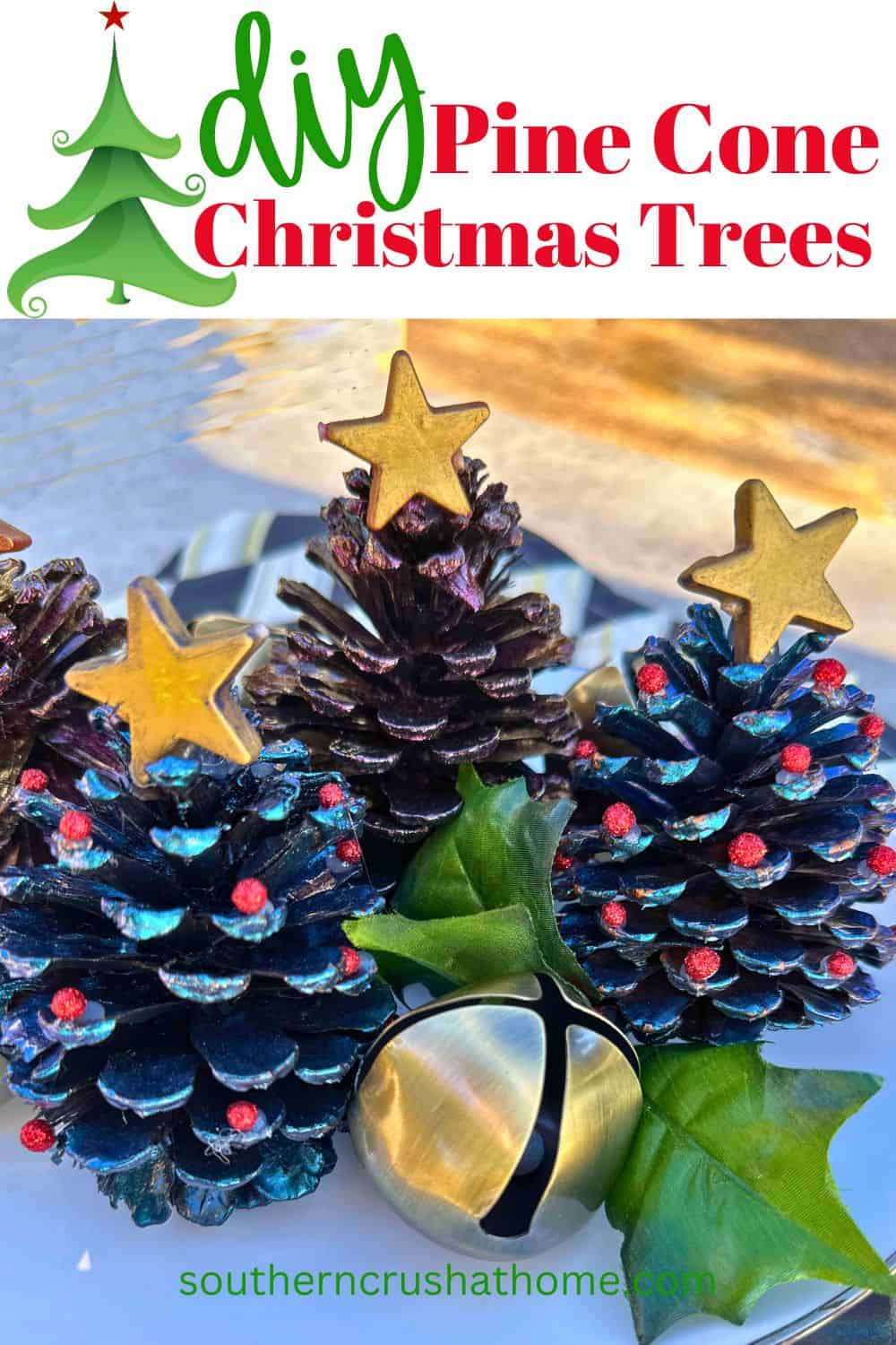 DIY Pine Cone Christmas Trees