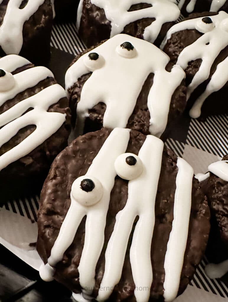 up close Mummy Ding Dong Cupcakes