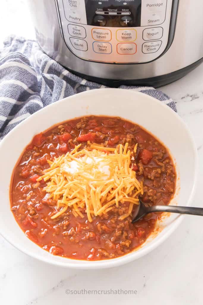 Pioneer Woman Instant Pot Chili - Southern Crush at Home