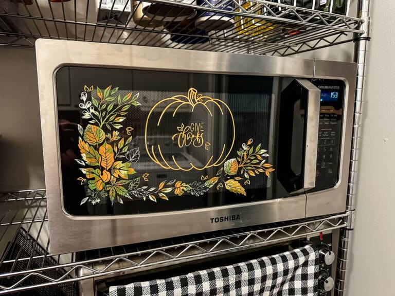How to Add Stencil Art on a Microwave