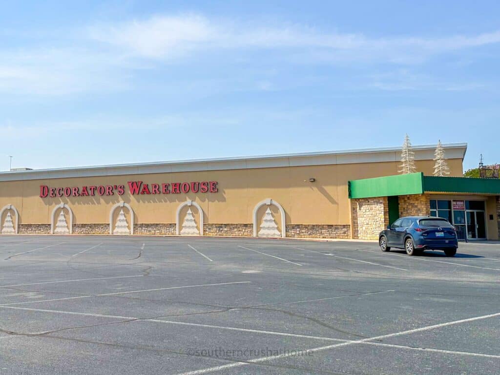 view of decorator's warehouse christmas tree store in arlington, tx