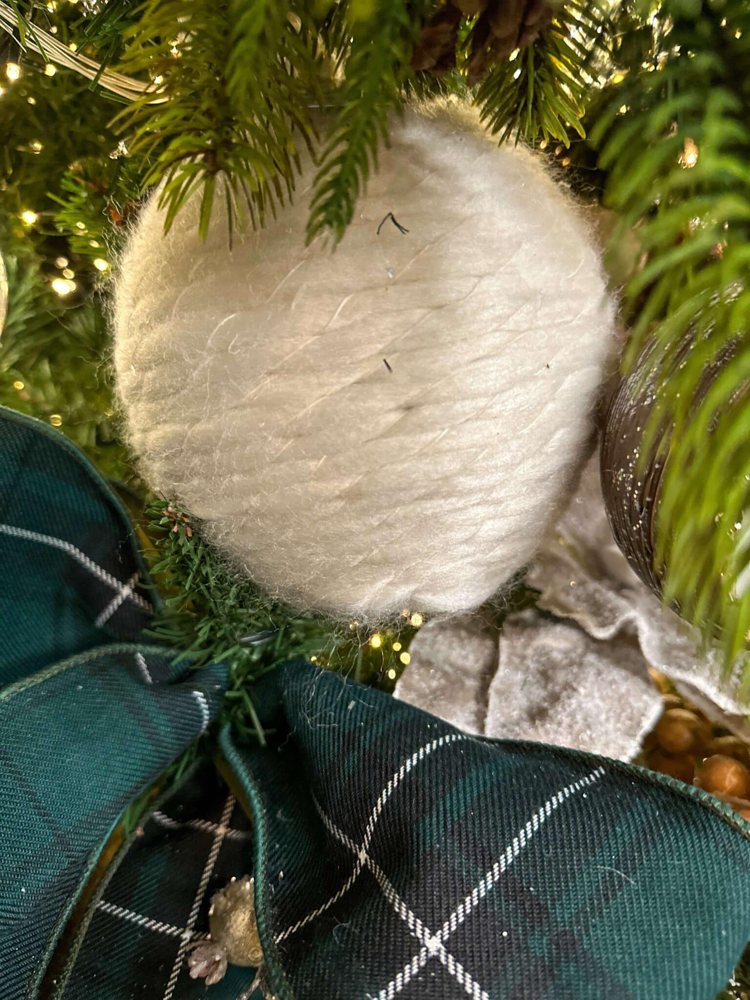 yarn ornament