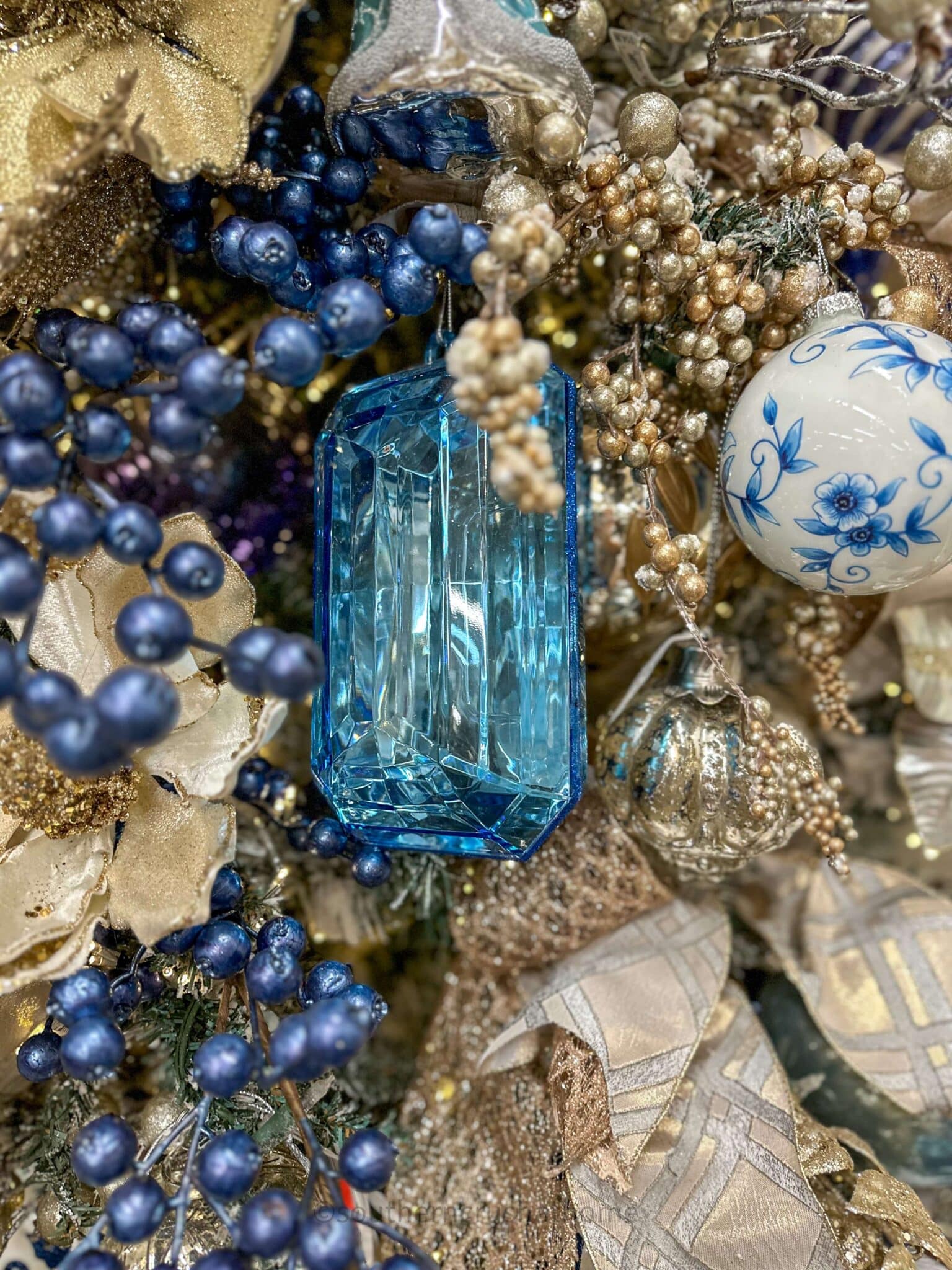 blue gem ornament