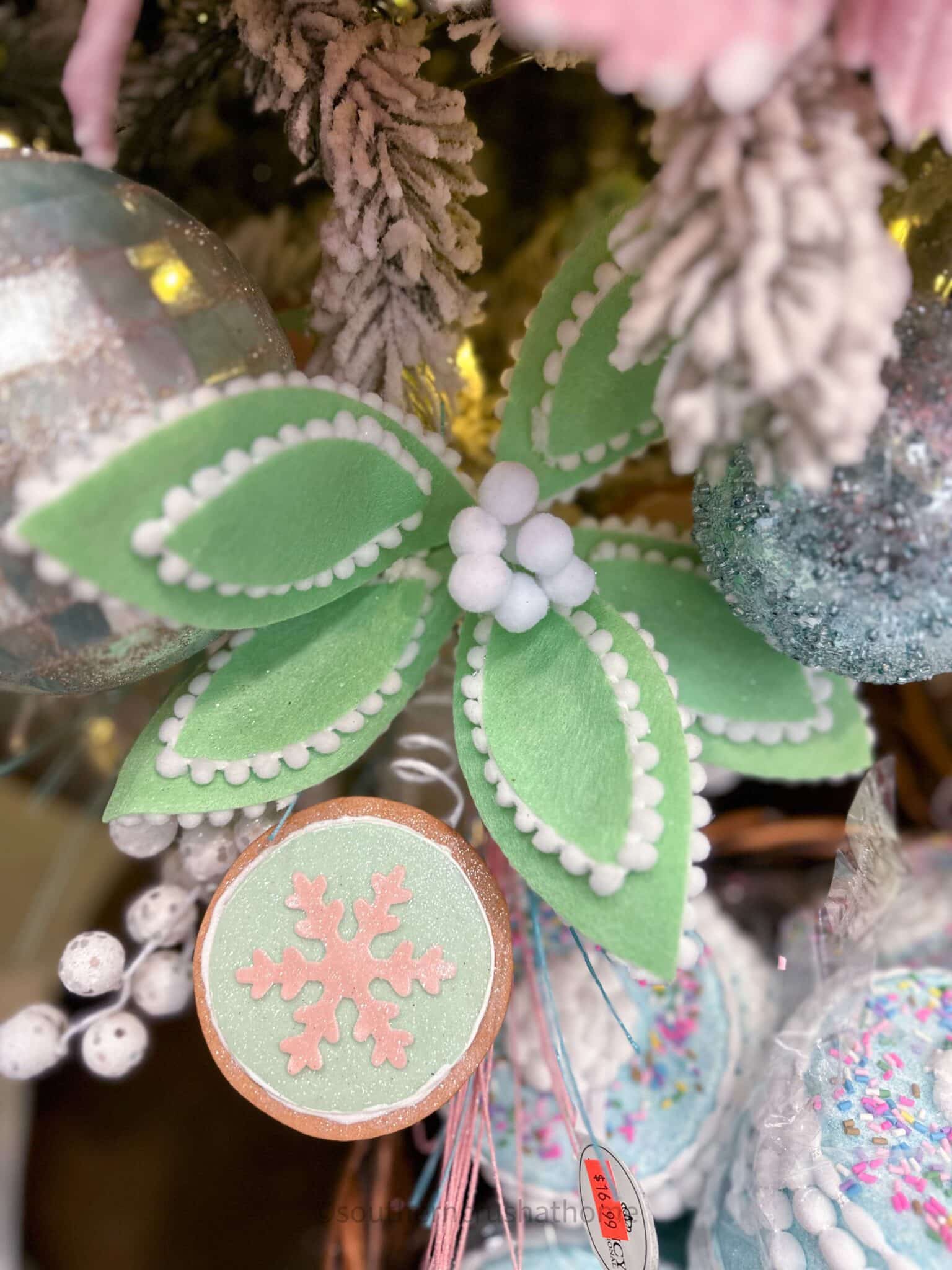 mint green poinsettia