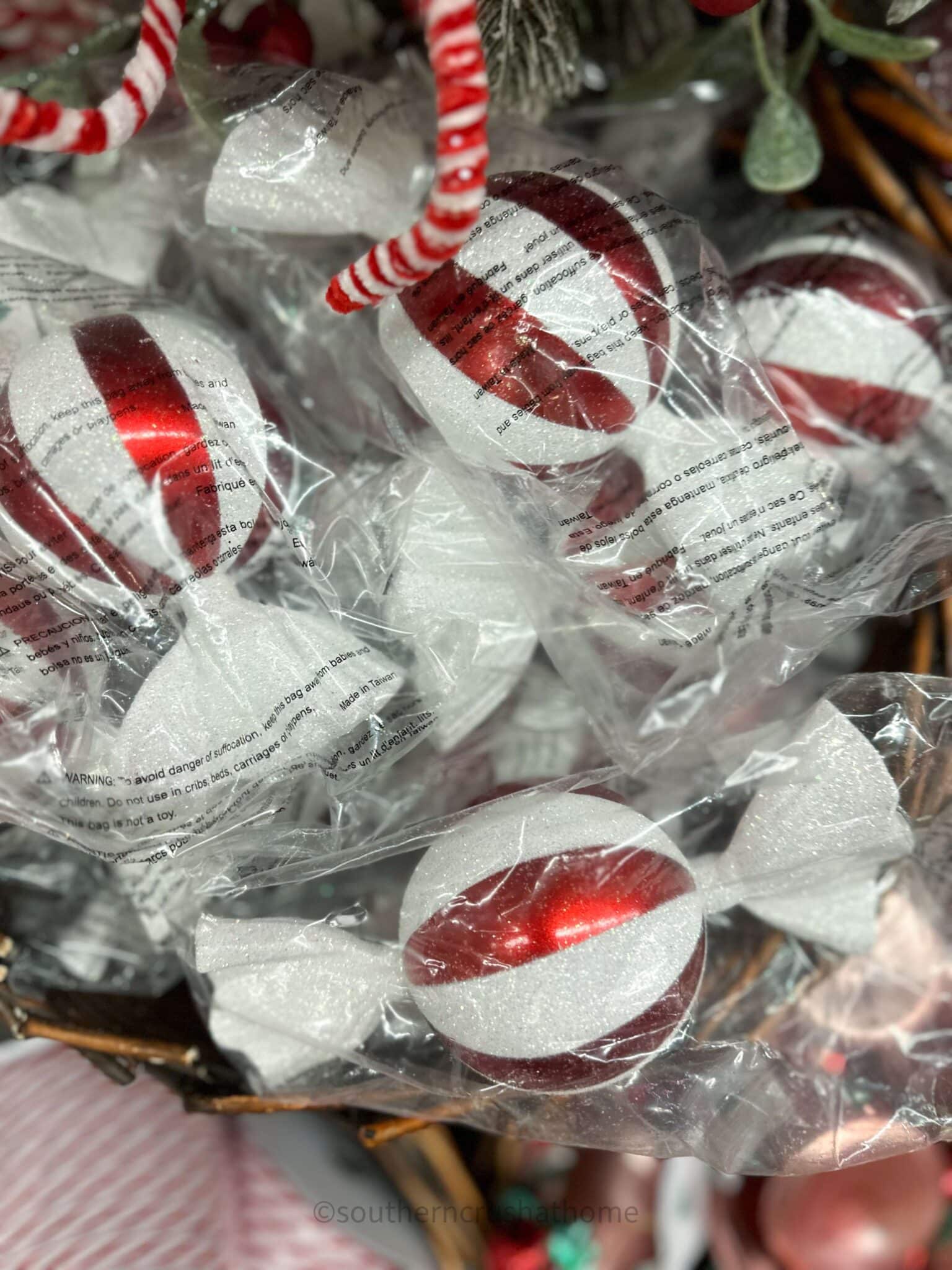 pepperment candies ornaments