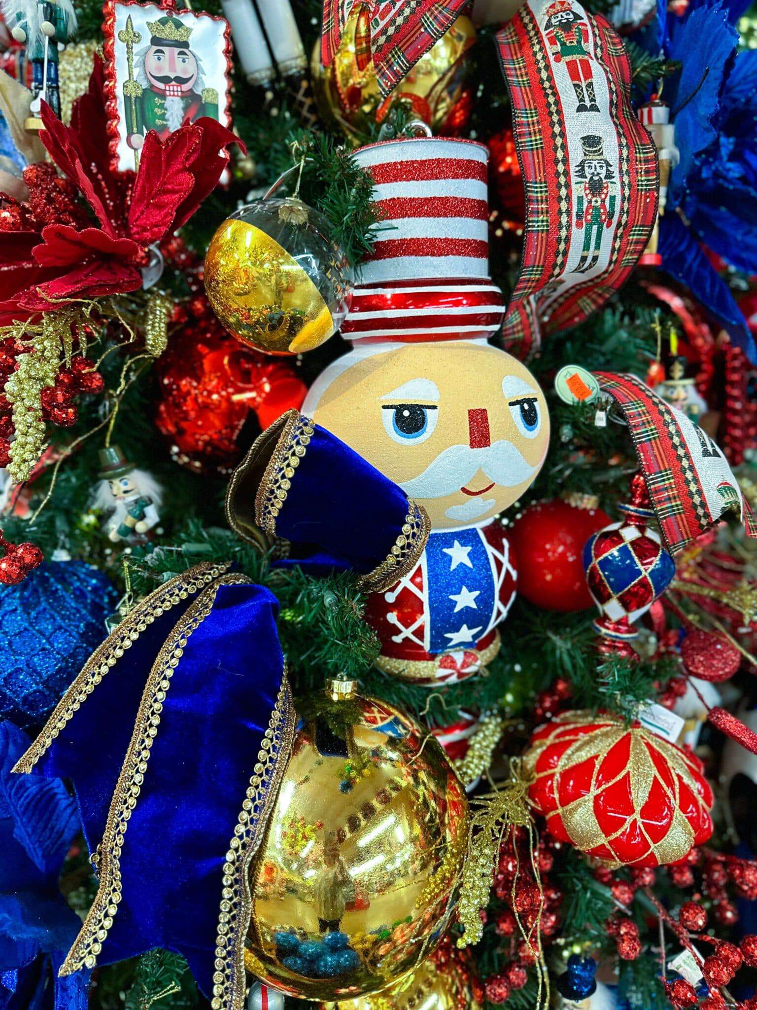 up close uncle sam ornament