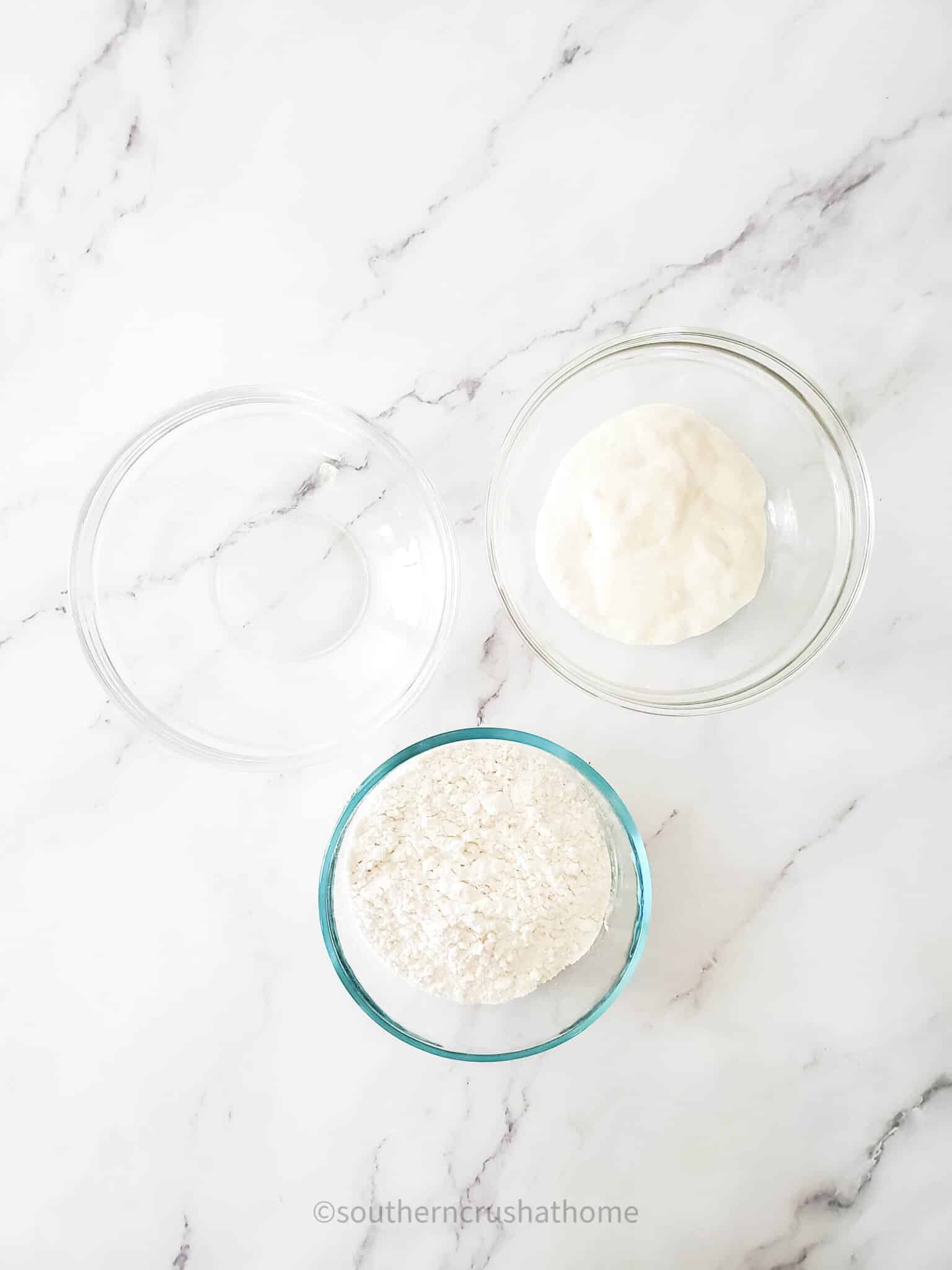 ingredients for sourdough starter