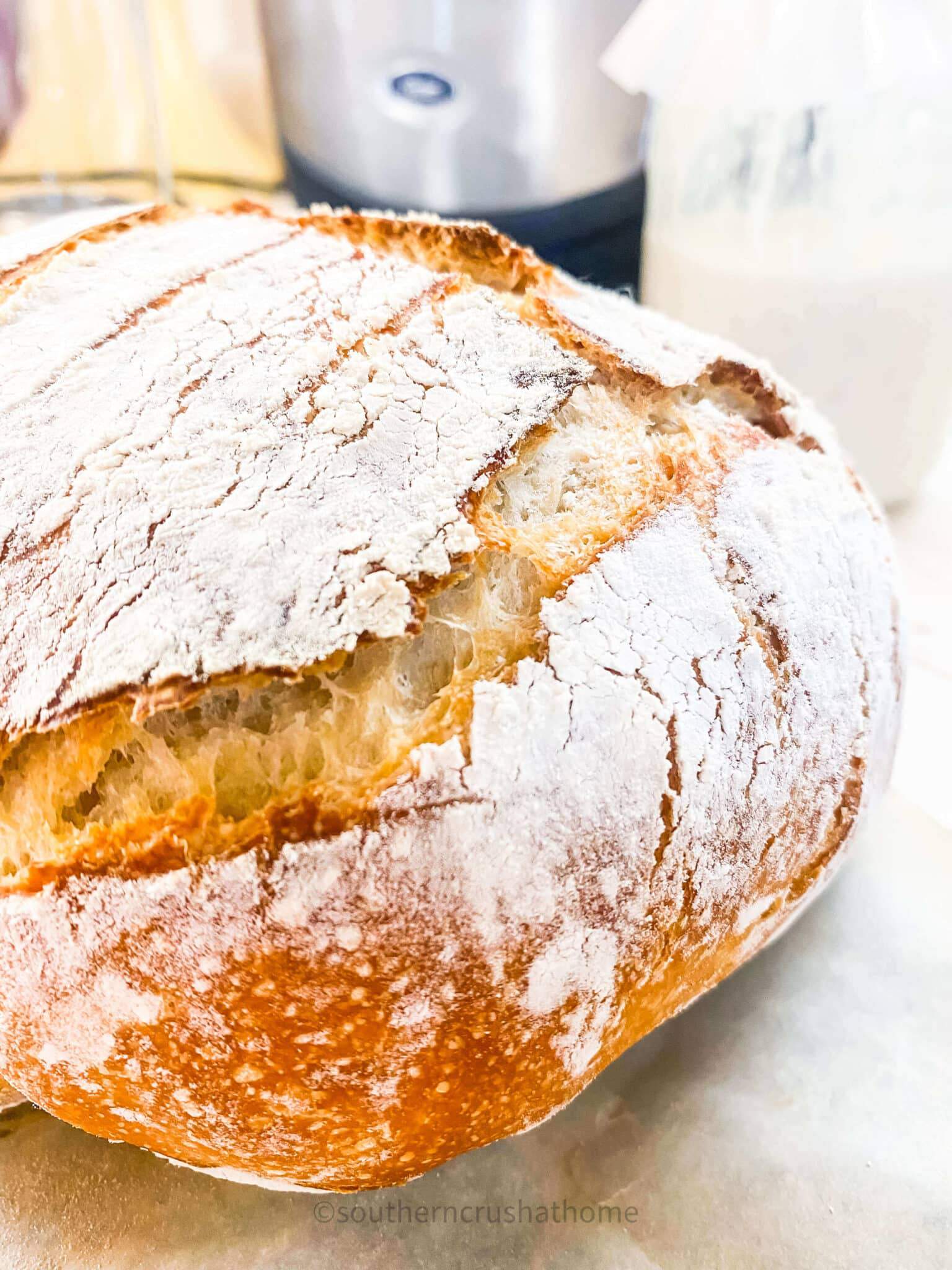 fresh sourdough bread