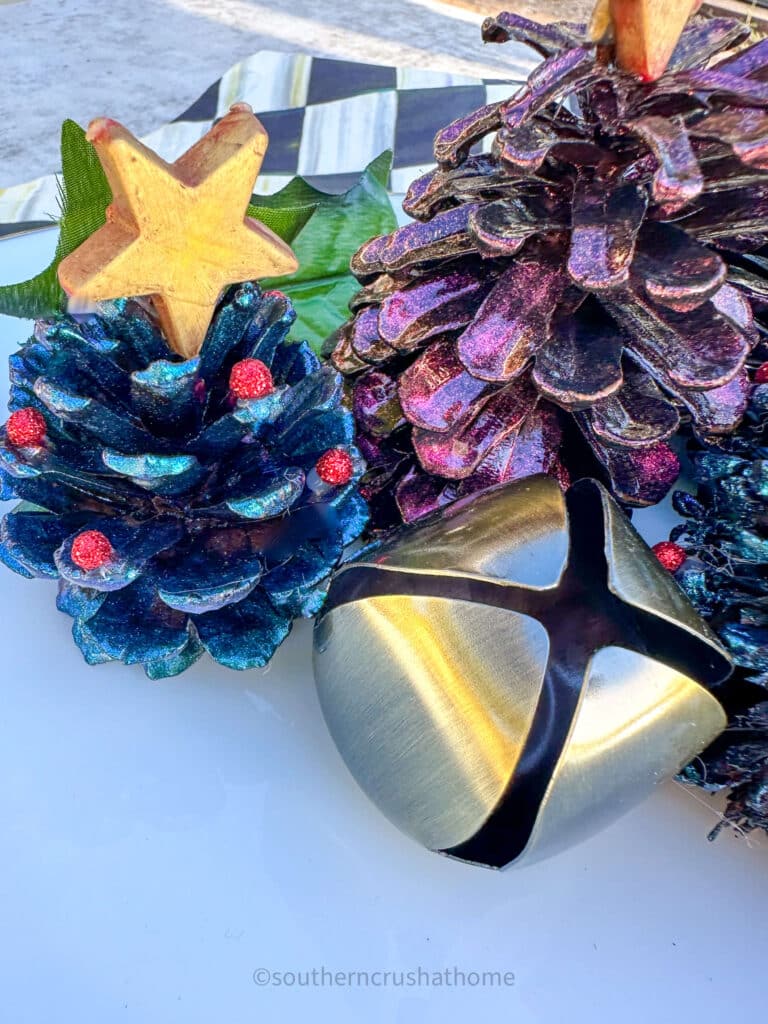 small pine cone christmas tree