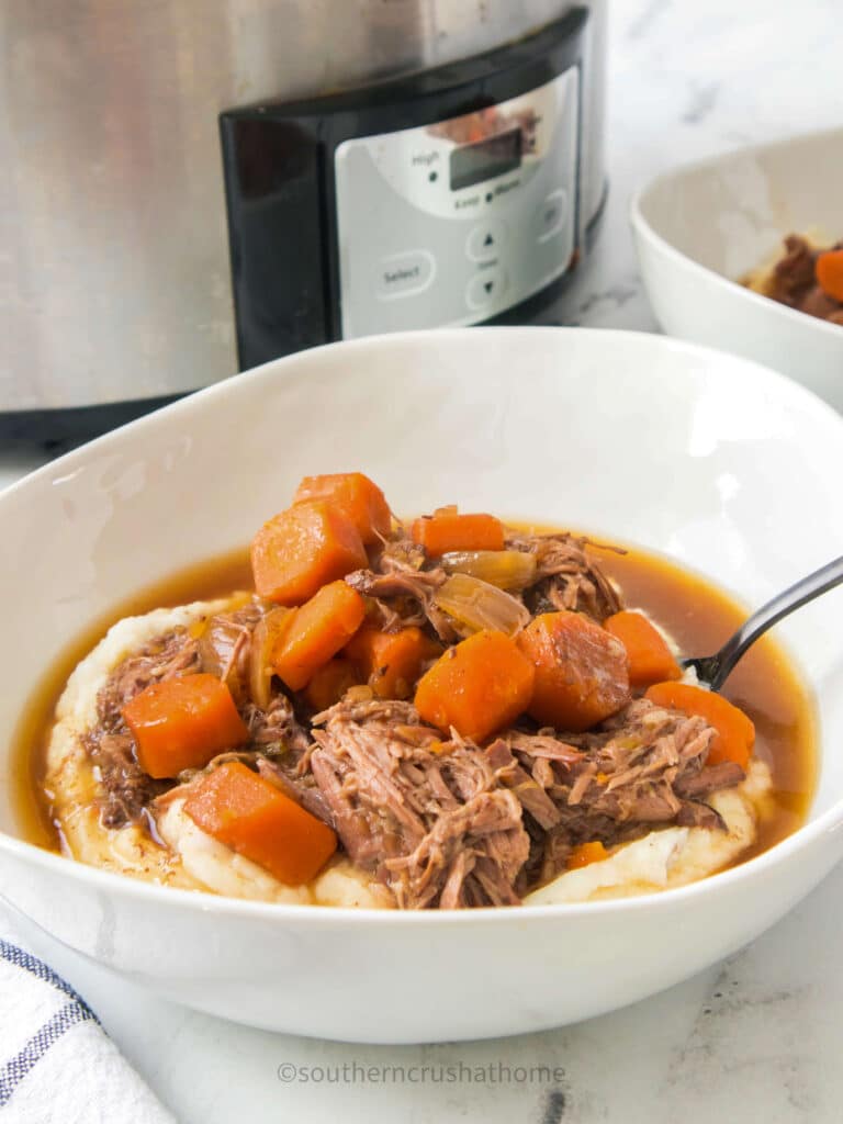 plated pot roast