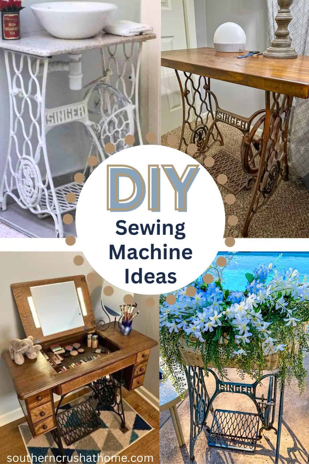 Repurpose Sewing Machine Cabinet Ideas - My Repurposed Life®