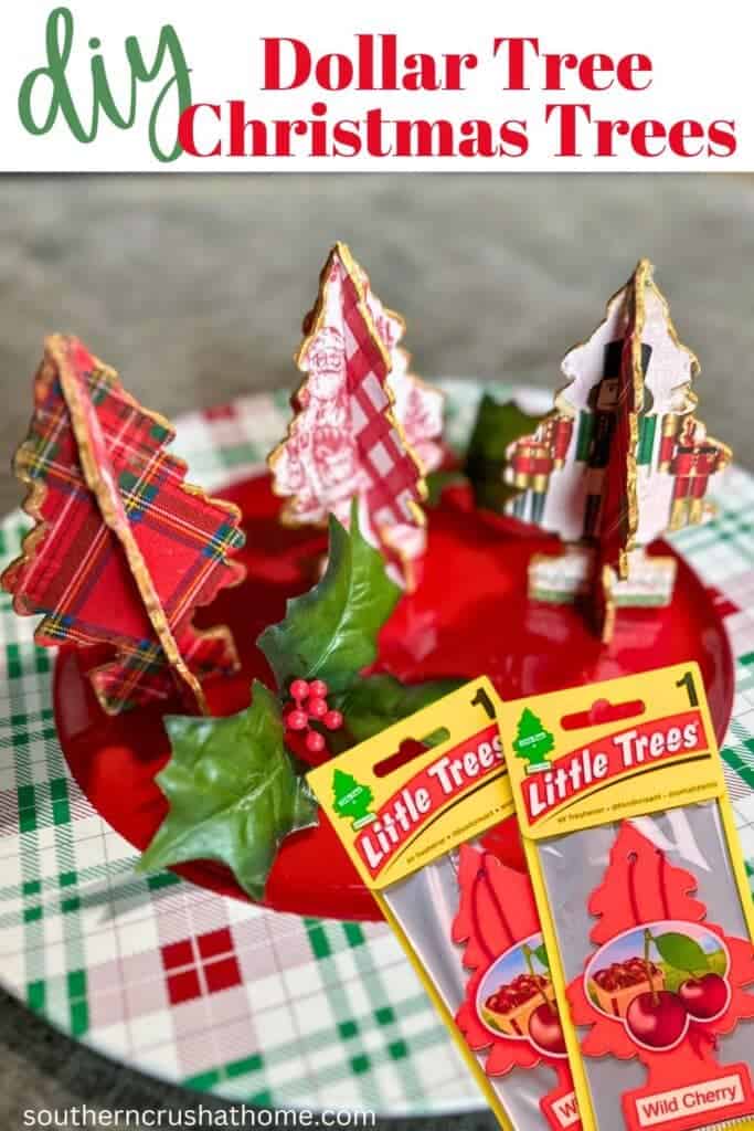 Dollar Tree Tabletop Christmas Tree Craft