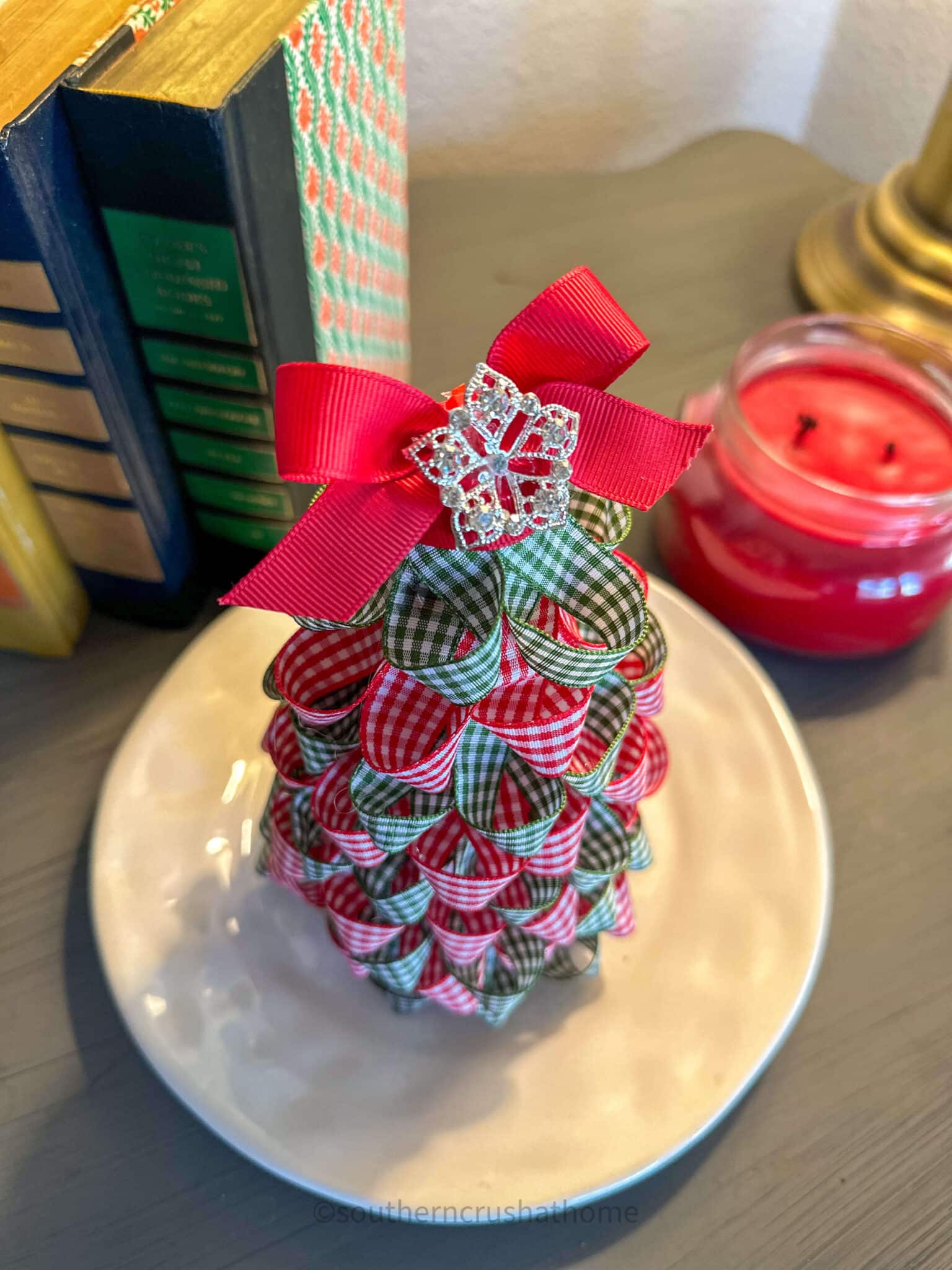 top view of Ribbon Christmas Tree