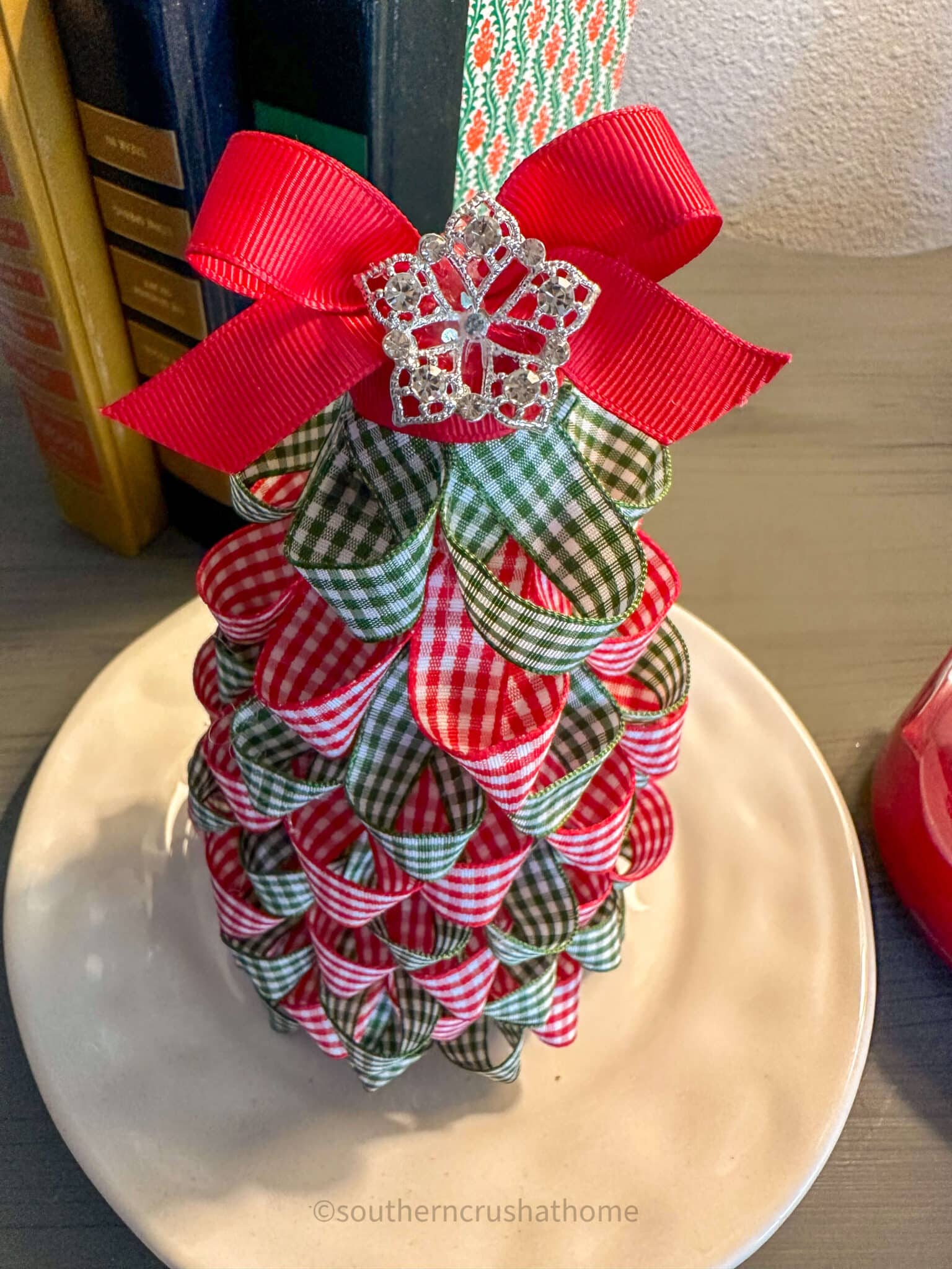 close up of Ribbon Christmas Tree