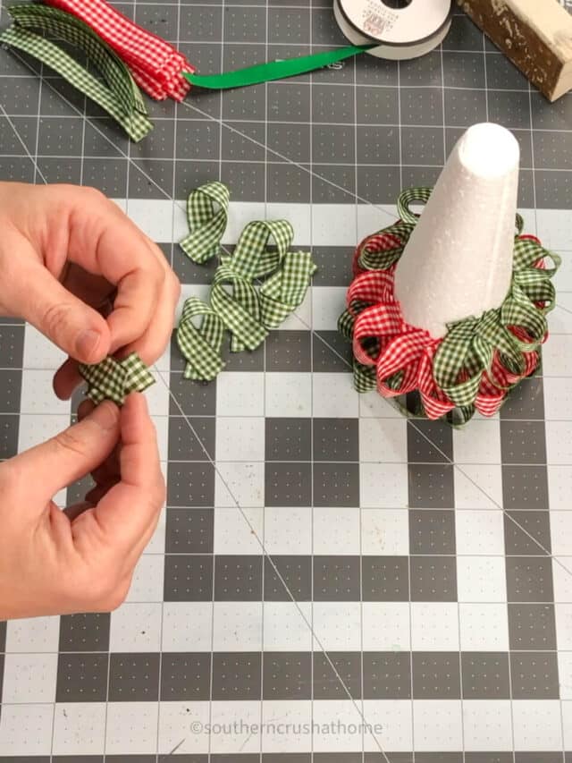 How to Make A Ribbon Christmas Tree - Southern Crush at Home
