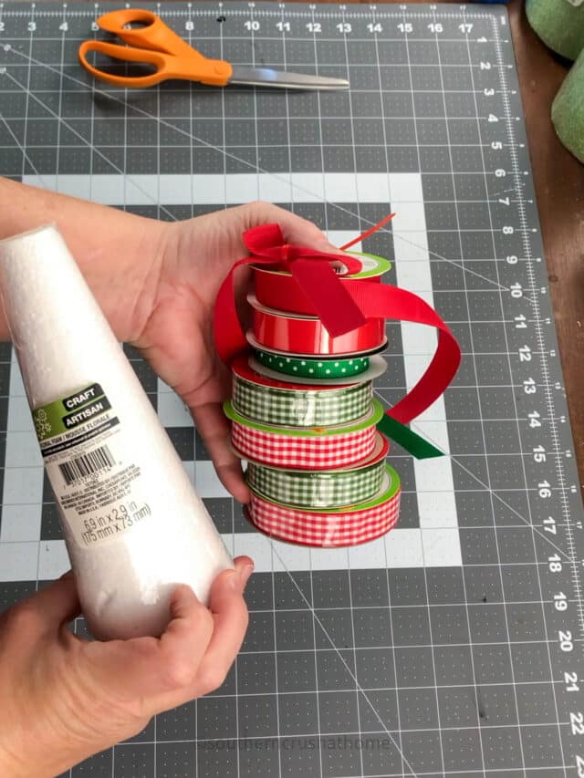 How to Make A Ribbon Christmas Tree - Southern Crush at Home