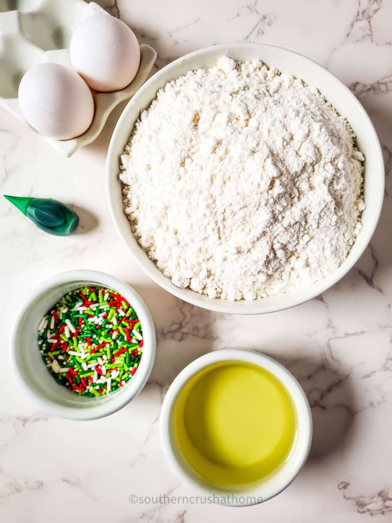 ingredients for cake mix christmas sprinkle cookies