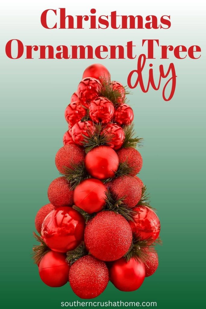 How to Make an Easy Dollar Store Ornament Tree DIY