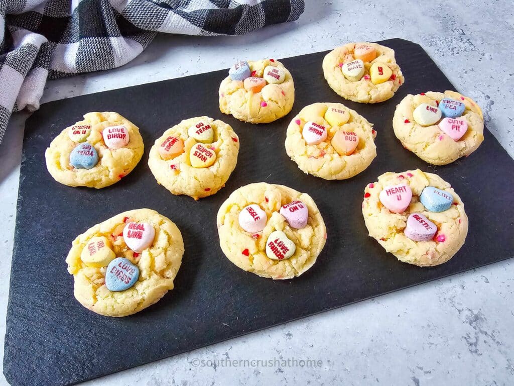 final Conversation Hearts Valentine Cookies