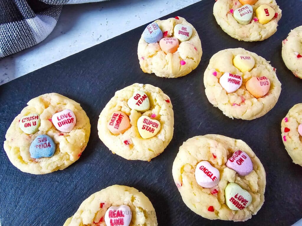 Conversation Hearts Valentine Cookies