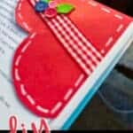 Paper Heart Bookmark