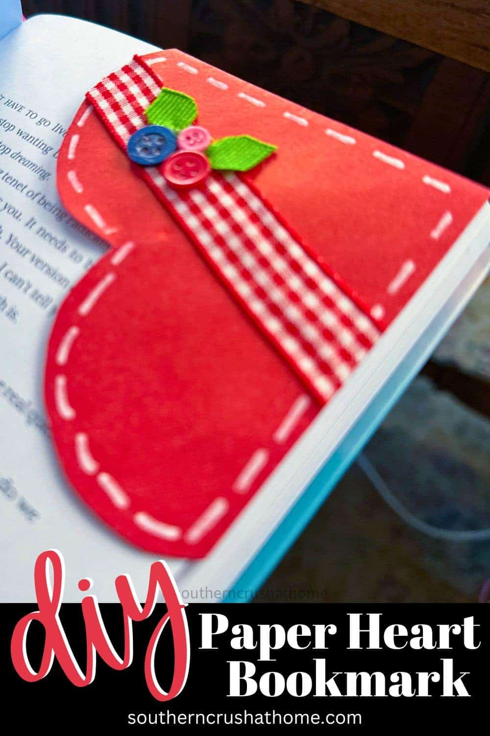 Paper Heart Bookmark