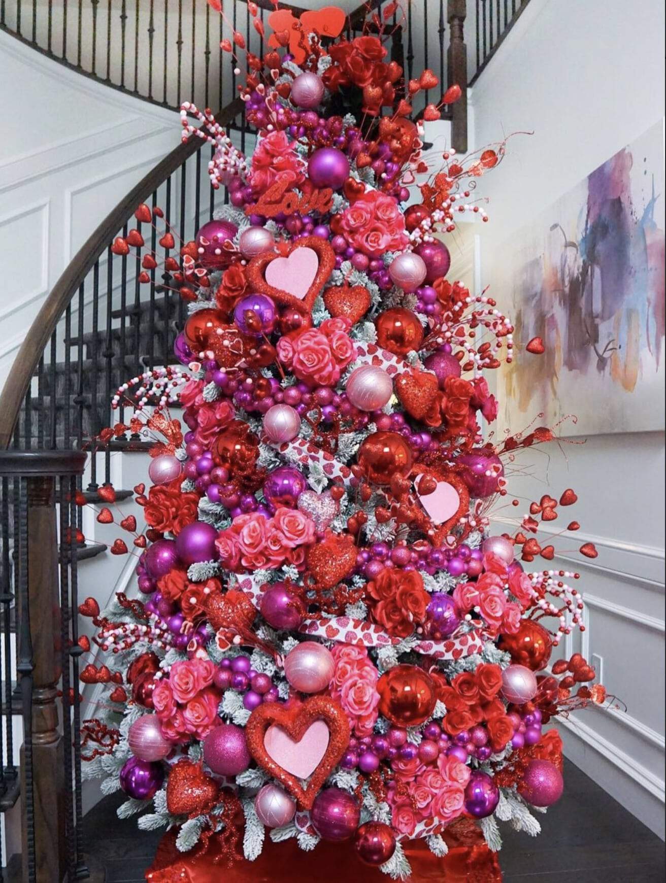 Traditional Valentine Tree Idea