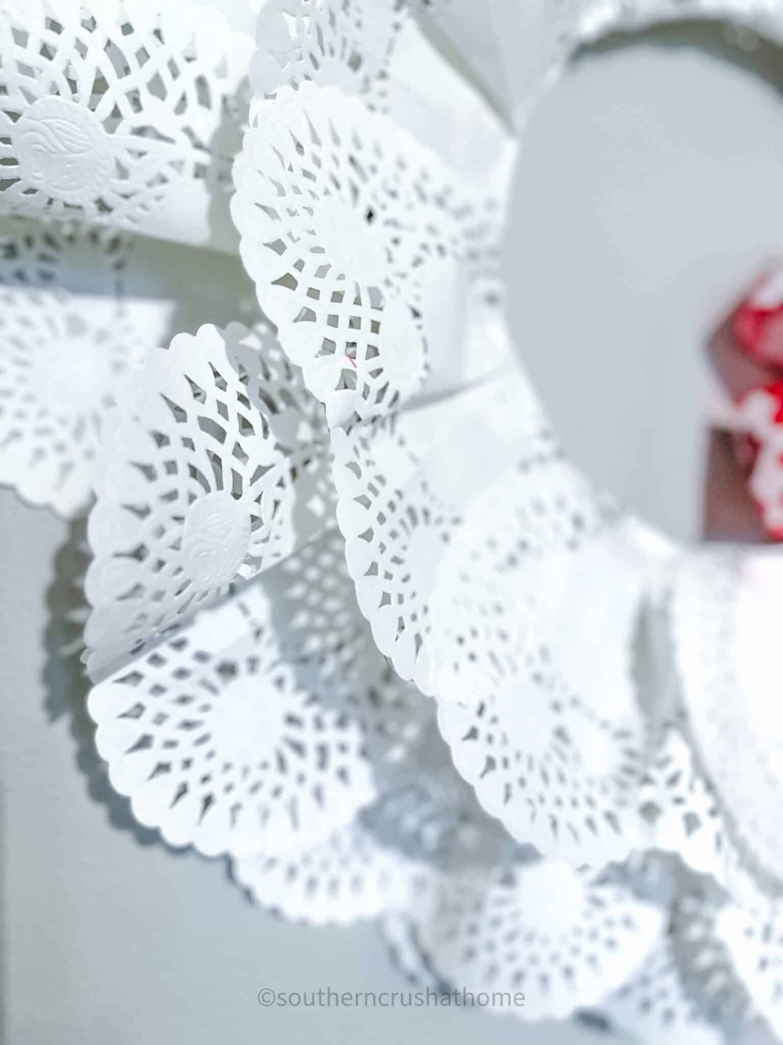 close up of doilies
