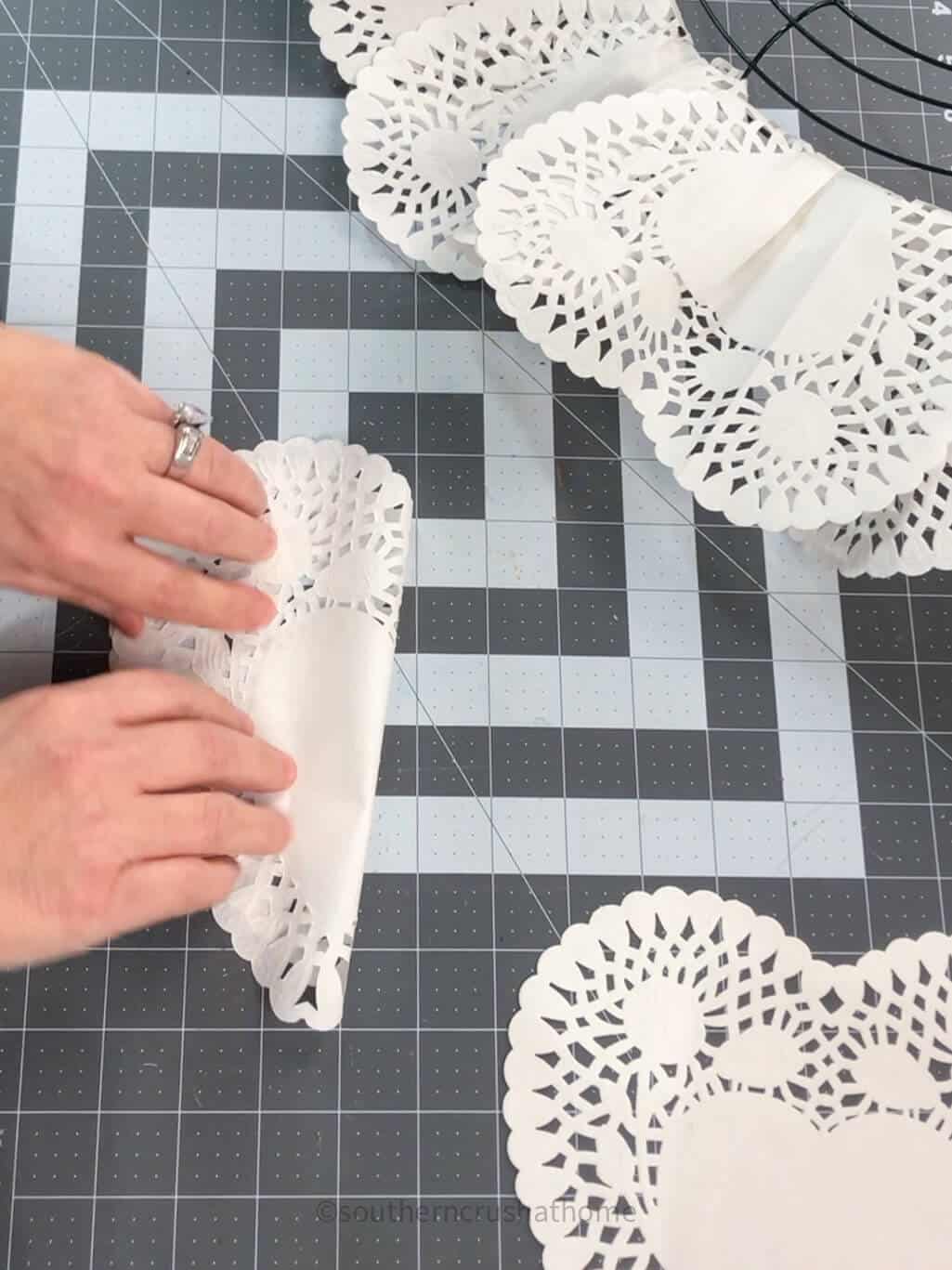 folding doily