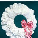 Valentines Wreath with Doilies PIN