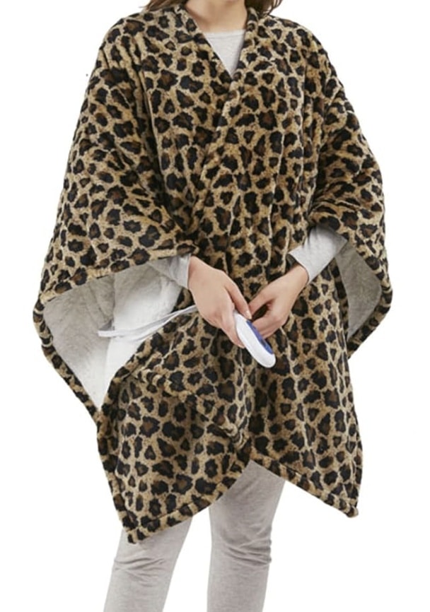 leopard heated electric wrap