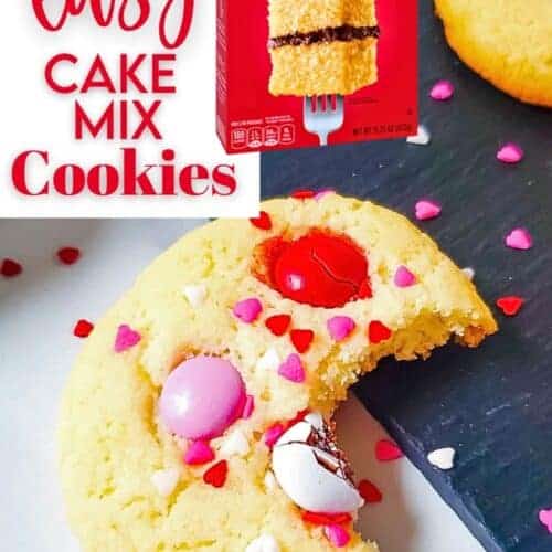 Yellow Cake Mix Cookies PIN